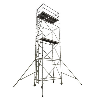 좋은 가격 Platformwidth 0.6m To 1.2m Aluminium Scaffold Tower With Diagonal Pipe Structure Anodized Surface Ideal For Construction 온라인으로